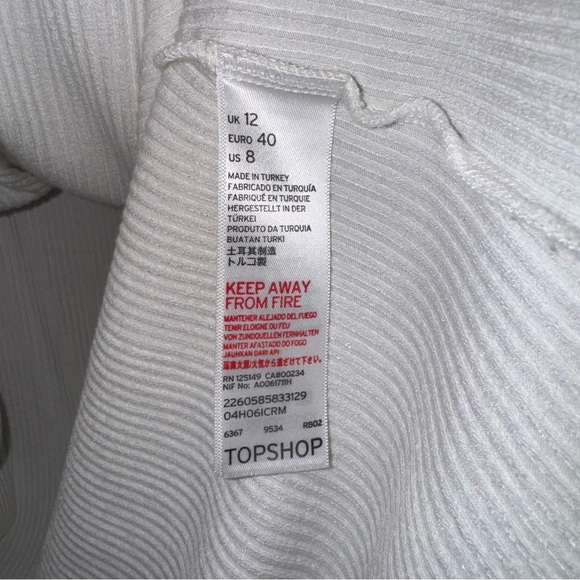 Topshop White Lace-Up Dress - Picture 4 of 4